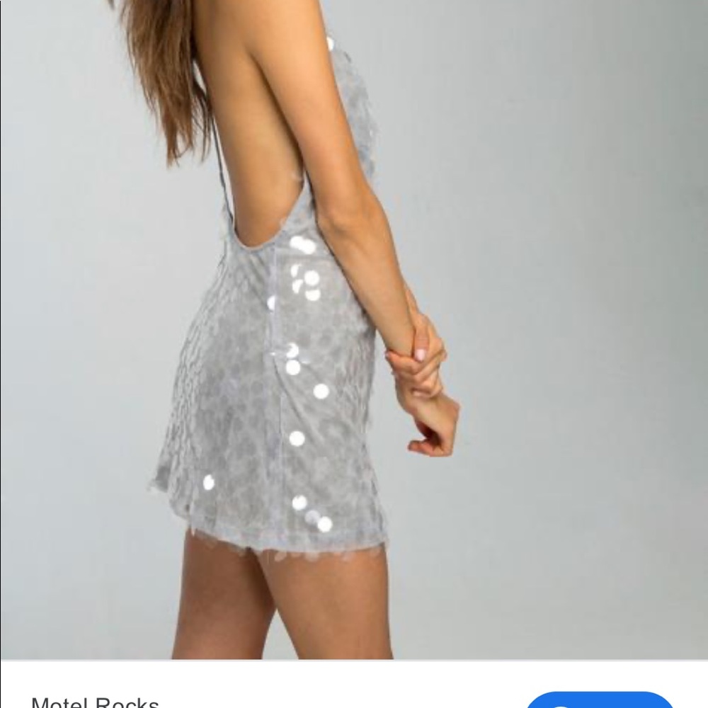 Urban Outfitters, Finn grey sequin dress - Picture 4 of 6